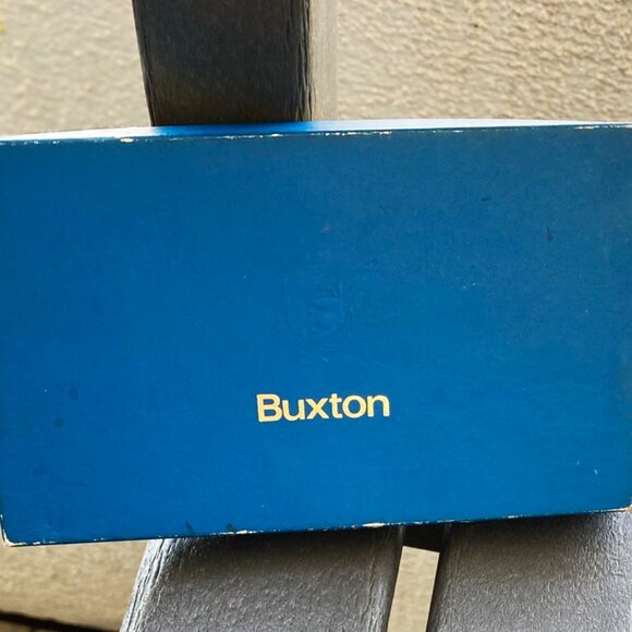 Buxton Leather Wallet Brown Made in Canada Boxed Initials MM Ottowa Vntg New OS - Picture 8 of 8